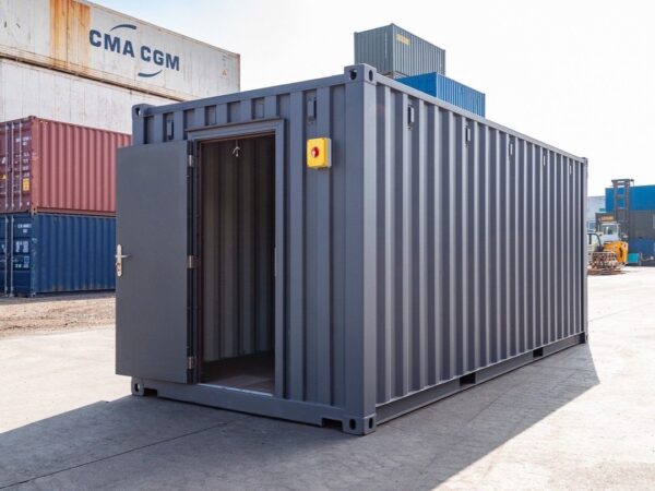 Enhanced 20ft Standard Shipping Container – Grey Finish
