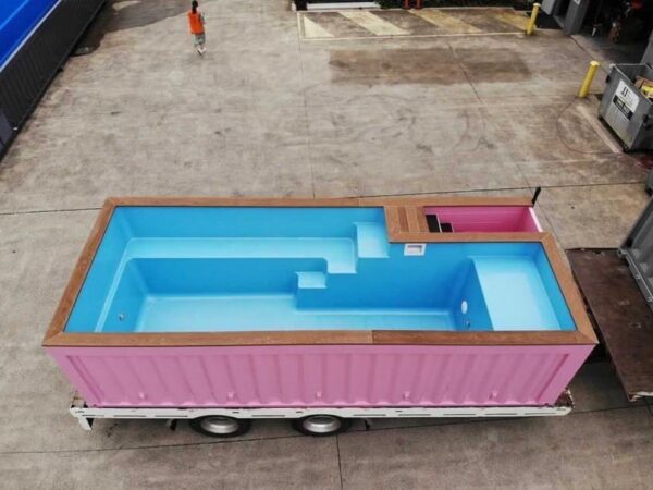 Pink 20 Ft Container Pool