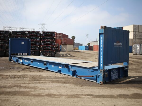 40-foot Flat Rack Shipping Container – Cargo-worthy