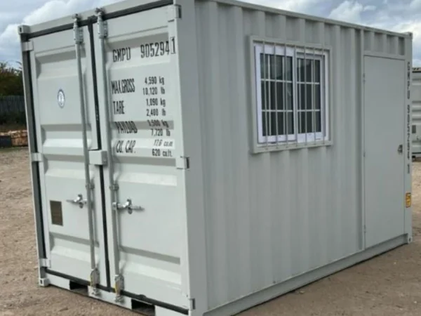 9ft Container Office complete with window and side door