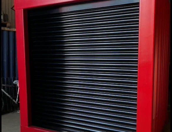 6ft Bespoke Roller Shuttered Shipping Container | Secure Motorized Coiling Door